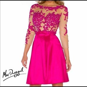 Magenta Mac Duggal Cocktail Dress